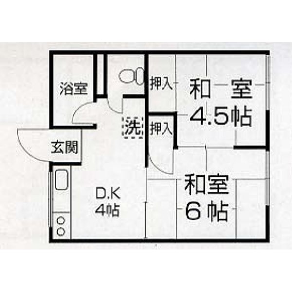コーポナカシマ間取図