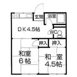 椿ハイツ間取り図