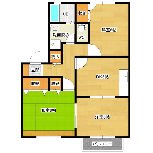緑ヶ丘ハイツA棟左側