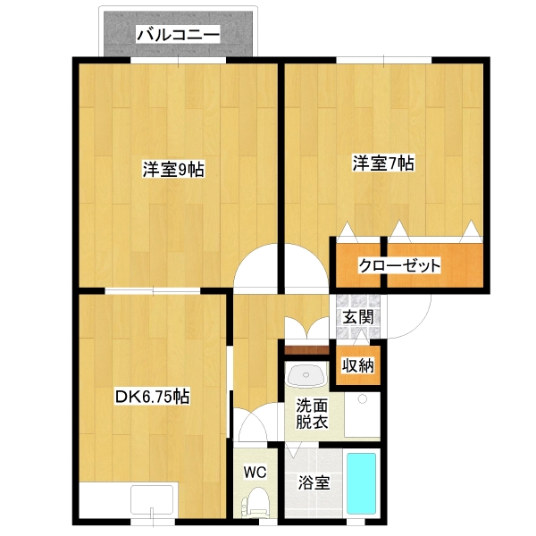 緑ヶ丘ハイツB棟左側