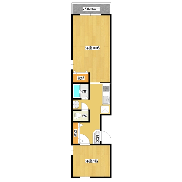 ランドヒルズ角部屋左